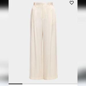 LAPOINTE Nwt Satin Relaxed-Leg Pleated Pants Size 12